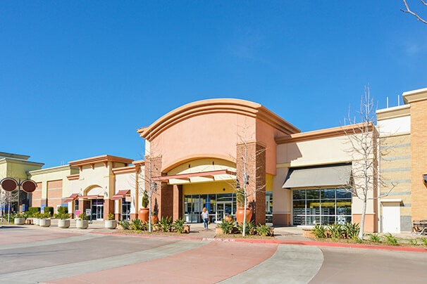 Commercial strip mall